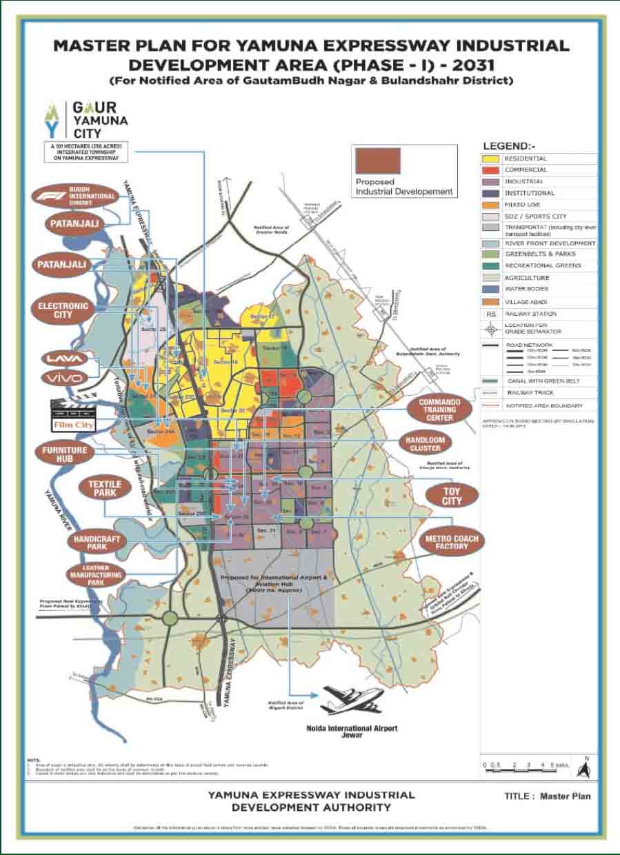 MASTER PLAN FOR YAMUNA EXPRESSWAY INDUSTRIAL DEVELOPMENT AREA (PHASE -I) -2031